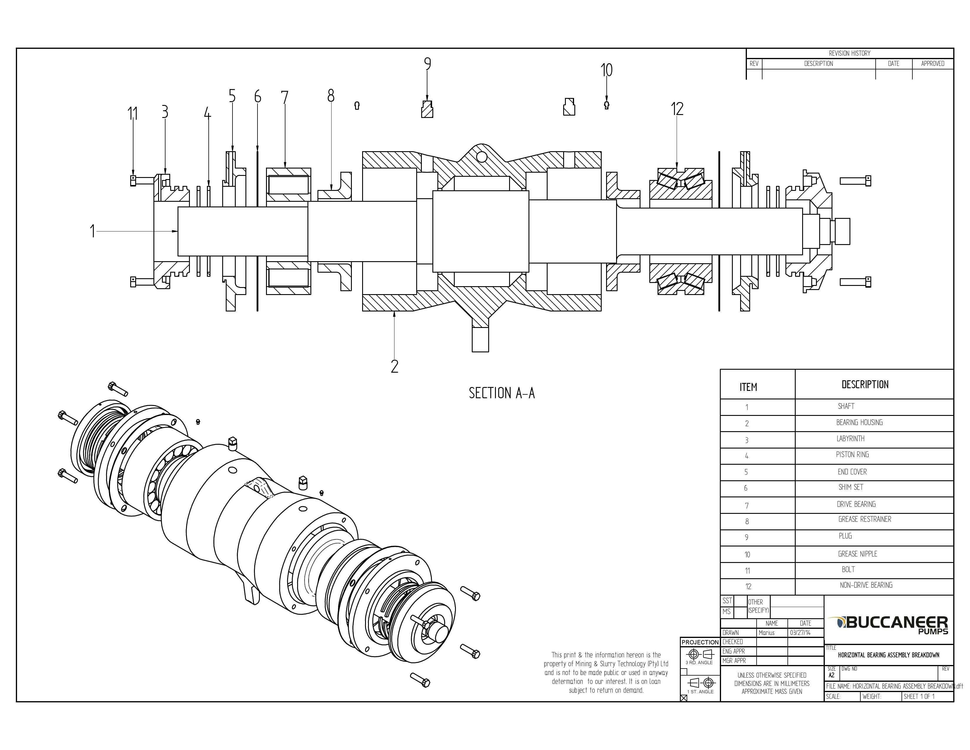BEARING ASSEMBLY_000001 Global Seals, Mechanical Seals, Gaskets, O